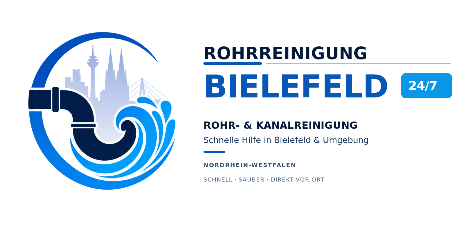 Bielefeld Rohrreinigung Kanalreinigung Notdienst Logo